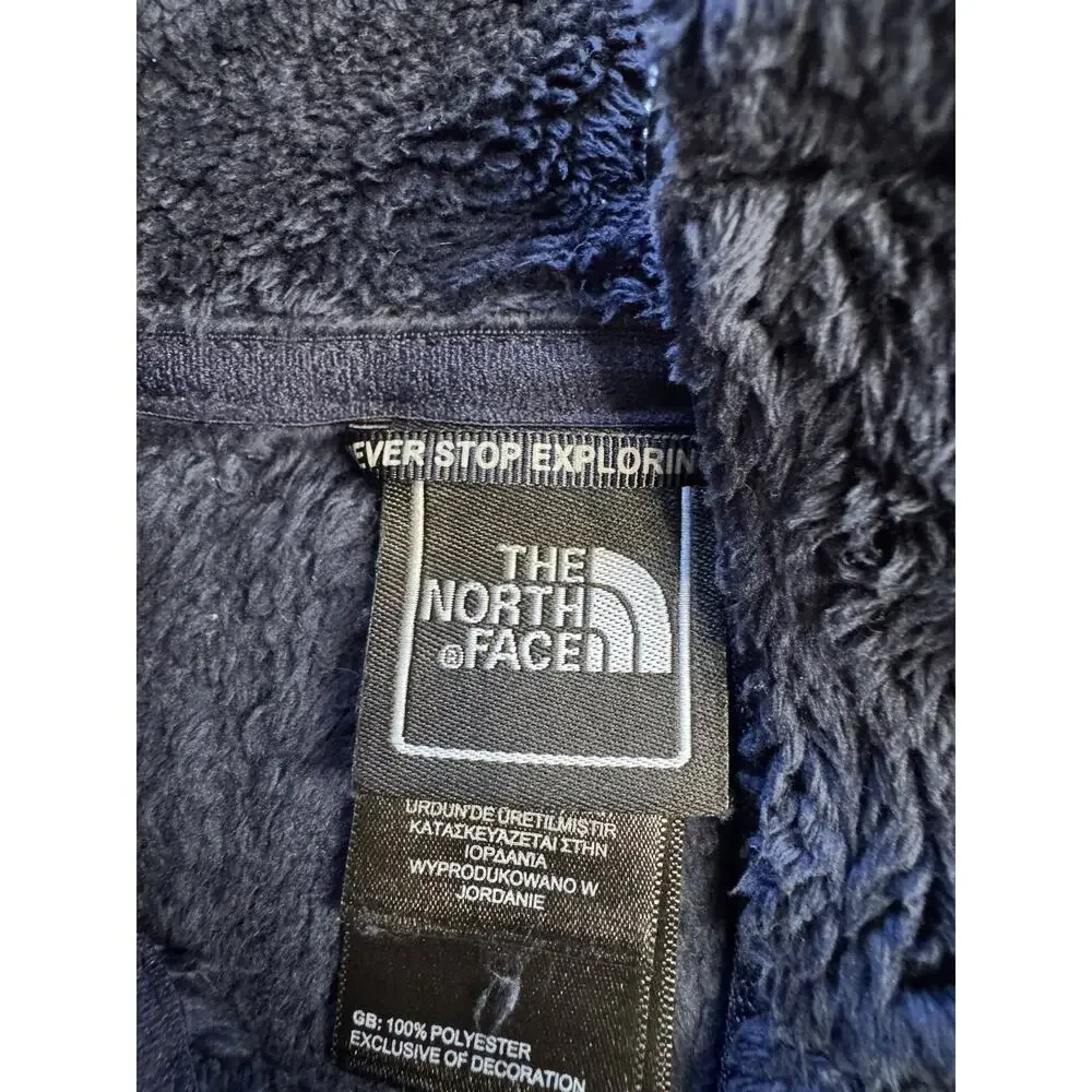 The North Face Fleece Blue Sherpa Full Zip Jacket Women’s Size Small - Picture 3 of 6